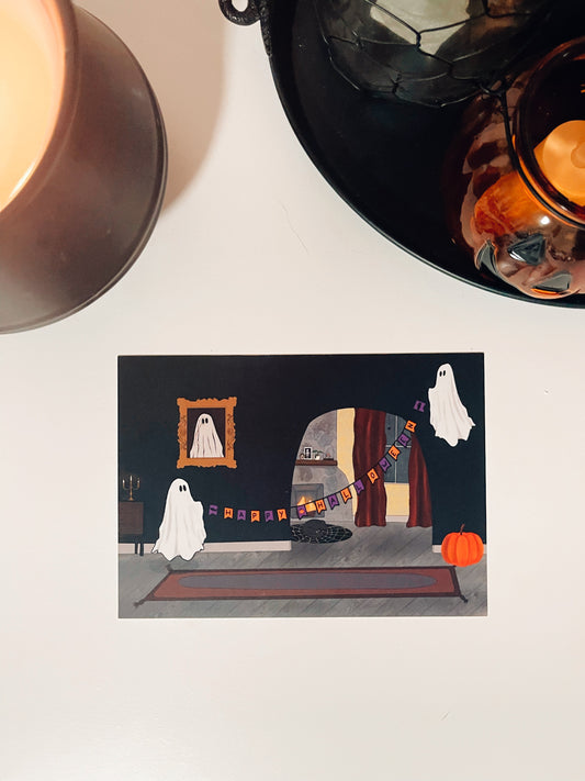 Ghostly Home art print