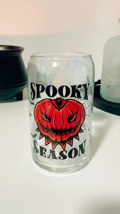 Spooky Season  Glass Cup