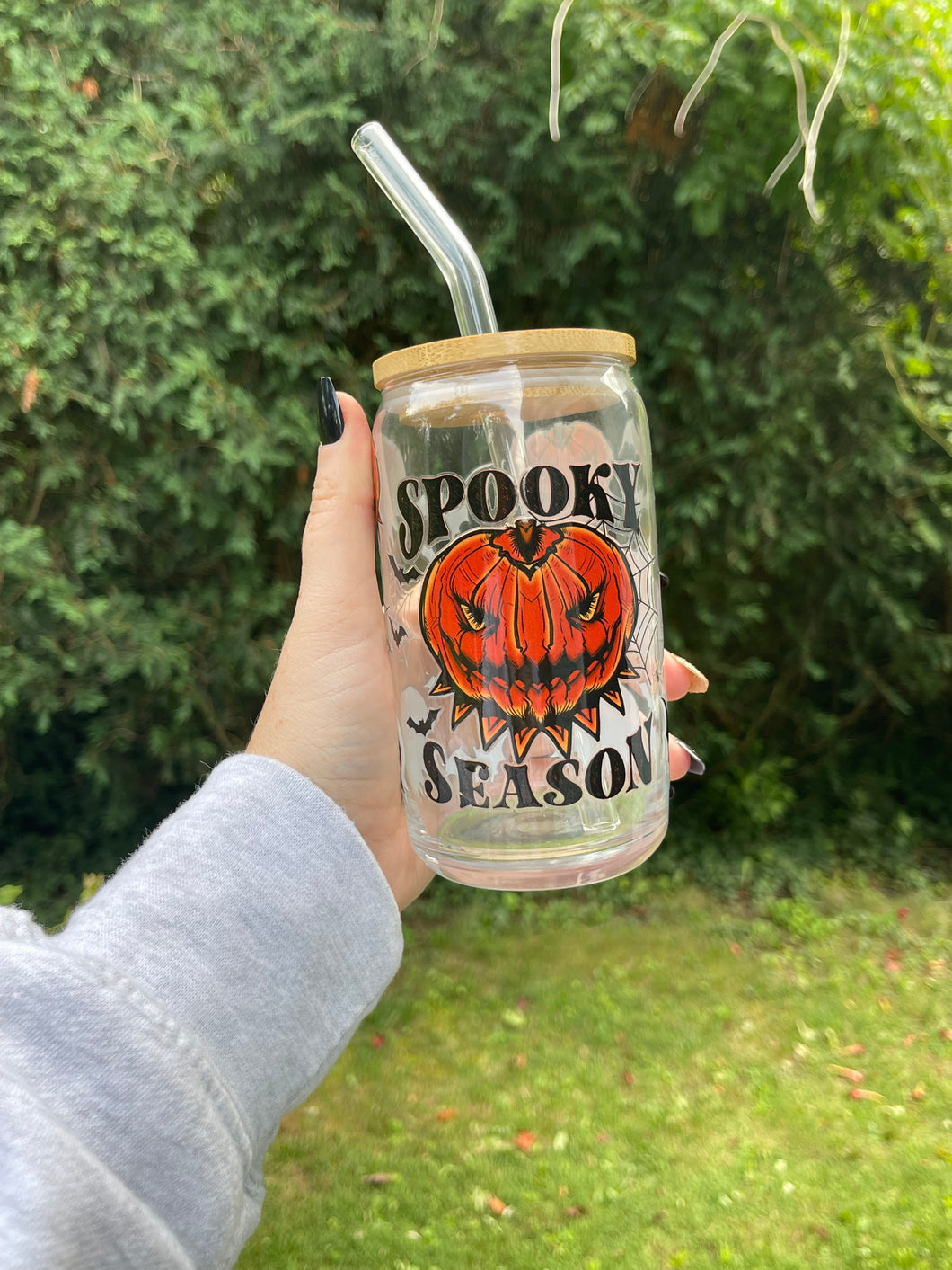 Spooky Season  Glass Cup