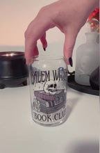 Load and play video in Gallery viewer, Salem Witch Book Club Glass Cup
