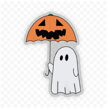 Load image into Gallery viewer, Rainy Day Ghost Clear Vinyl Sticker
