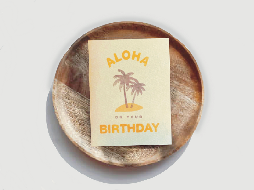 “Aloha Birthday” card